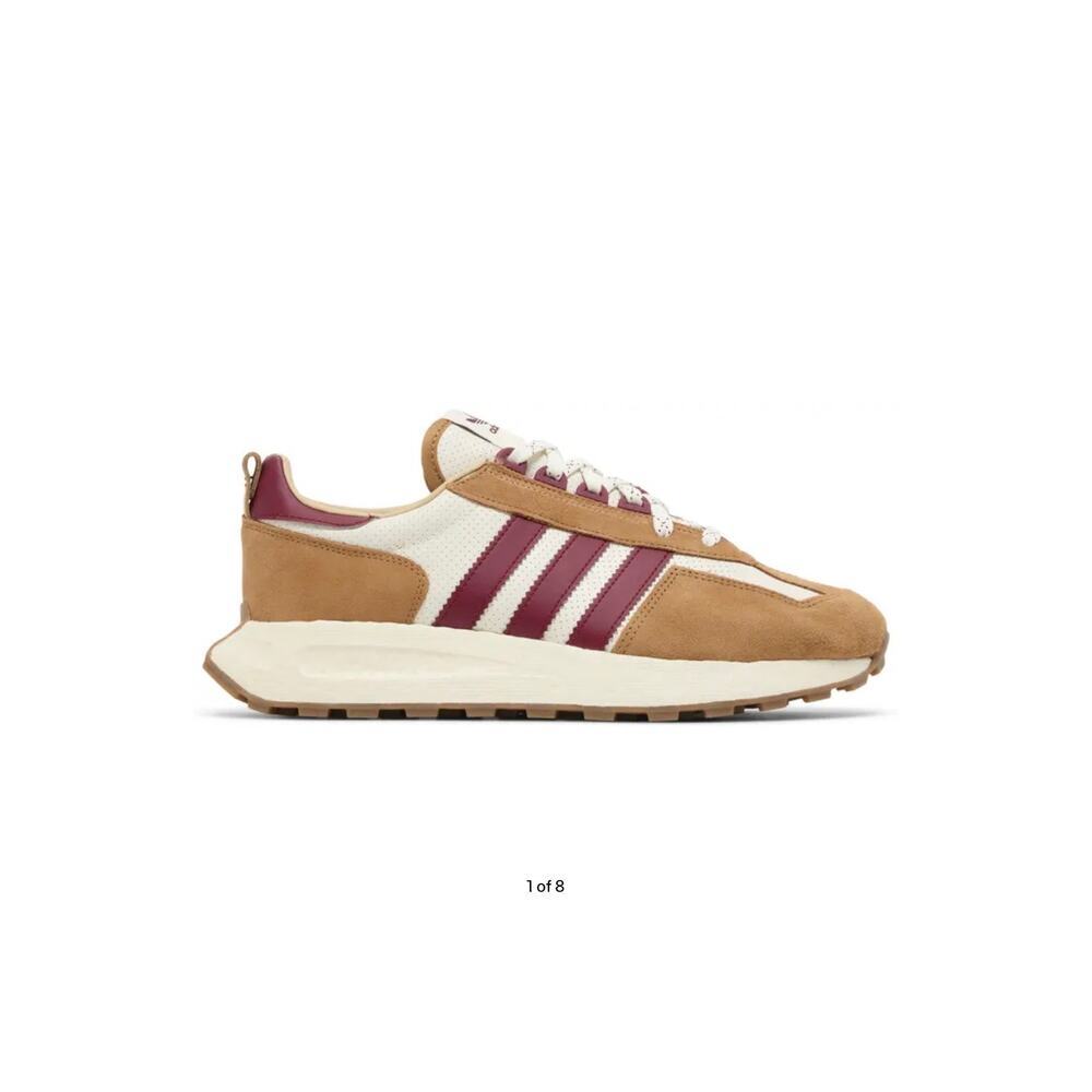 Adidas Retropy E5 Copper Flat Sneaker Burgundy Detail Colorway - Picture 2 of 10